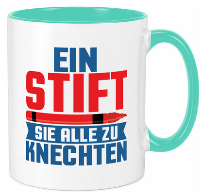 Knechten | Lehrerin Lehrer Unterricht Kollege v2 lustiger Spruch Geschenk Tasse
