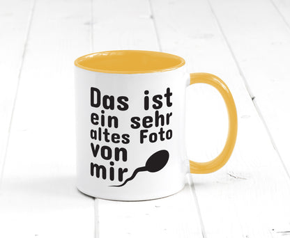 Sehr altes Foto von mir | lustige Tasse Männer Humor Geschenk Geschenkidee