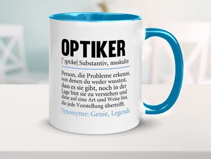 Optiker | Spruch Augenoptiker Beruf Humor v2 lustiger Geschenk Arbeit Kollegen