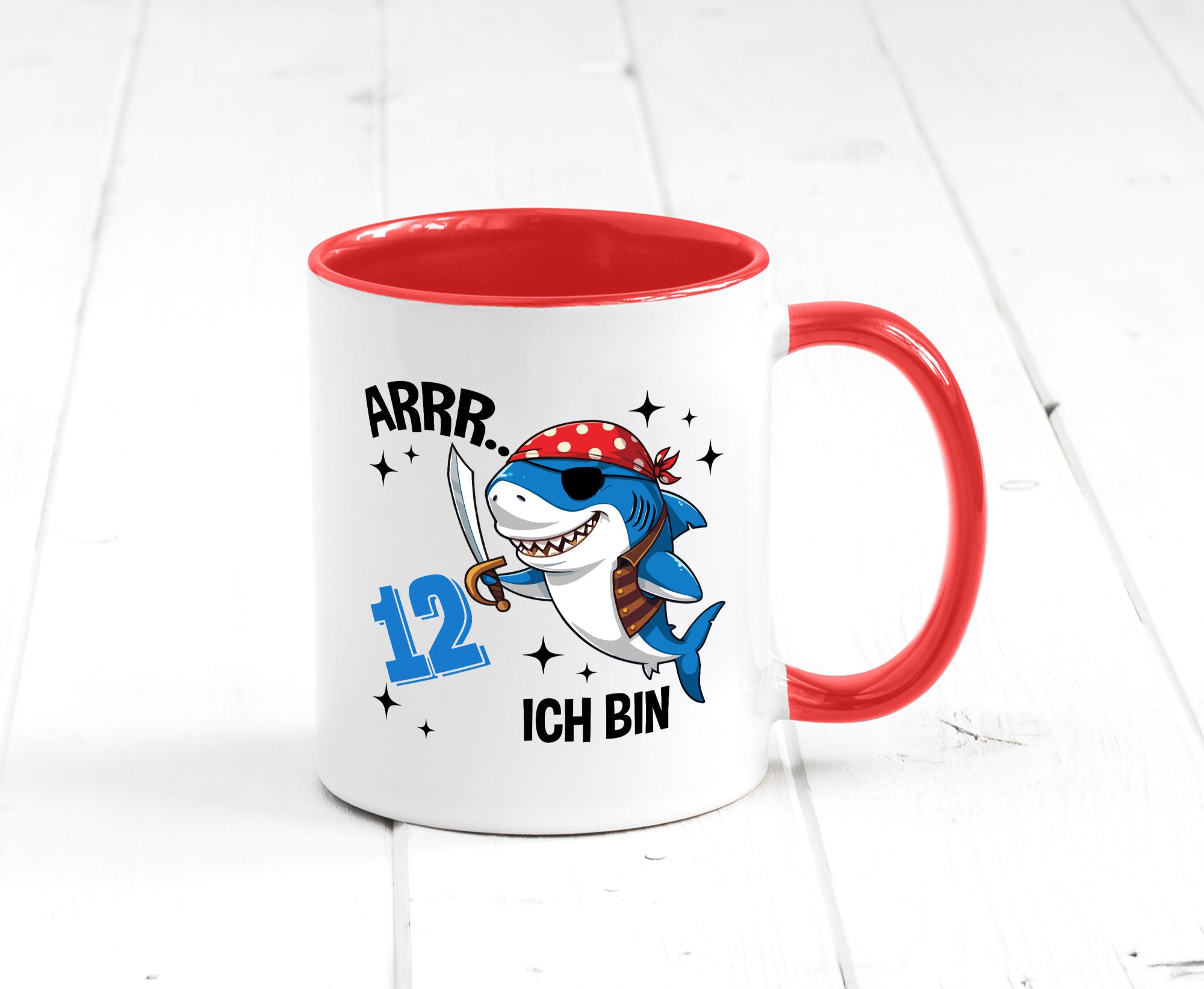 12. Geburtstag | 12 Jahre Arr Pirat Hai Piraten Geschenk Geschenkidee lustiger