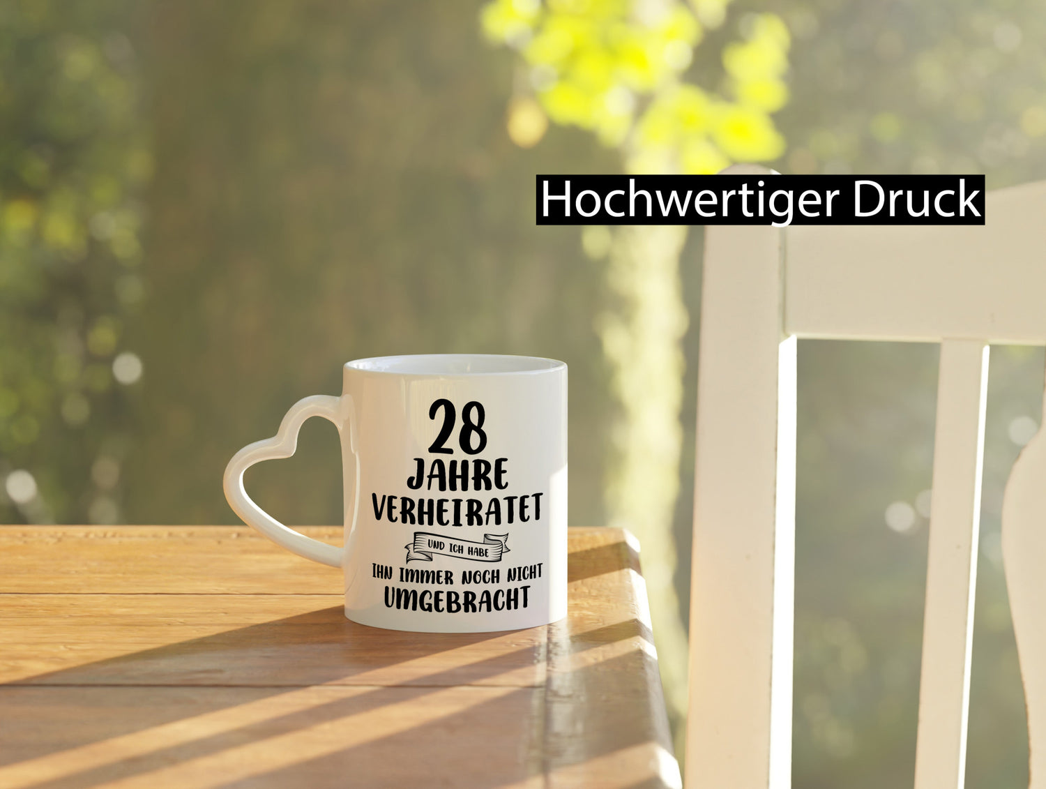 28 Jahre Verheiratet, immer noch am Leben! Geschenkidee Humor Tasse