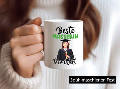 Beste Masterin | Student Uni Studium Humor Geschenkidee Tasse