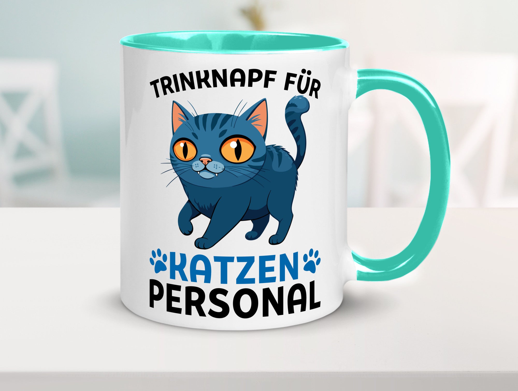 Katzen Personal | Katzenbesitzer Tasse Katze Humor vl2 Tierliebhaber