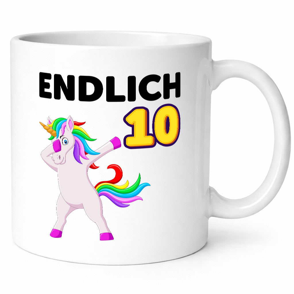 10. Geburtstag | endlich 10 Jahre Einhorn Mädchen lustig Geschenkidee Geschenk