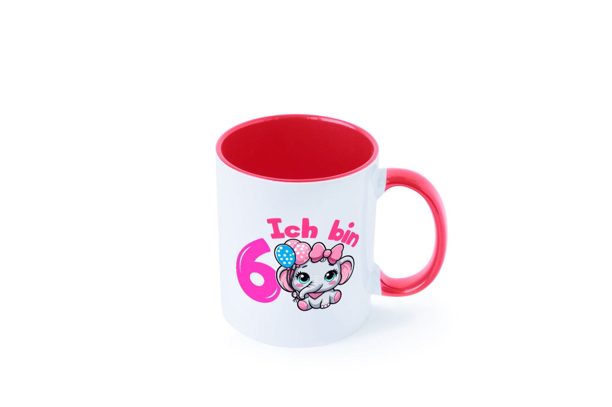 6. Geburtstag | 6 Jahre Elefant Mädchen Humor Geschenkidee Tasse
