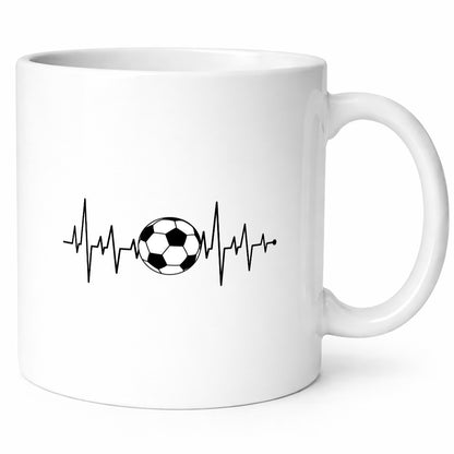 Fußball Herzschlag | Fussballer Verein Sport Team Geschenk Humor Geschenkidee