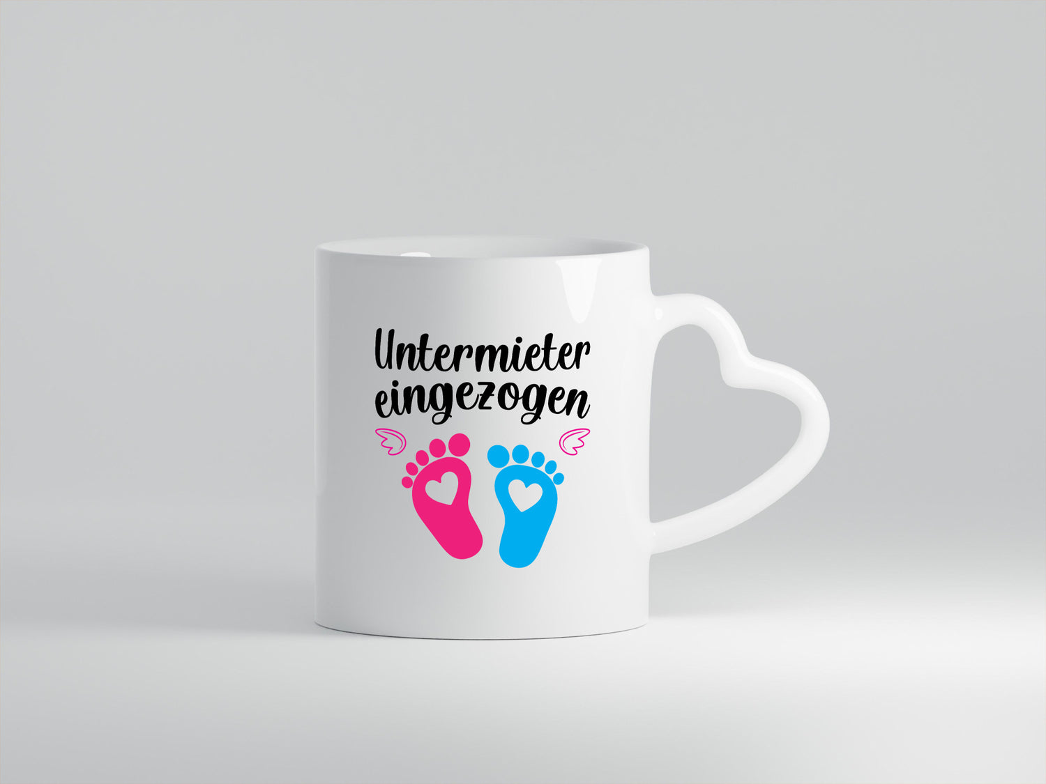 Untermieter eingezogen | Babyfüsschen Humor Geschenkidee Tasse