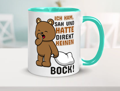 Direkt keinen Bock! | Büro Faultier Morgenmuffel Geschenk Arbeit Kollegen