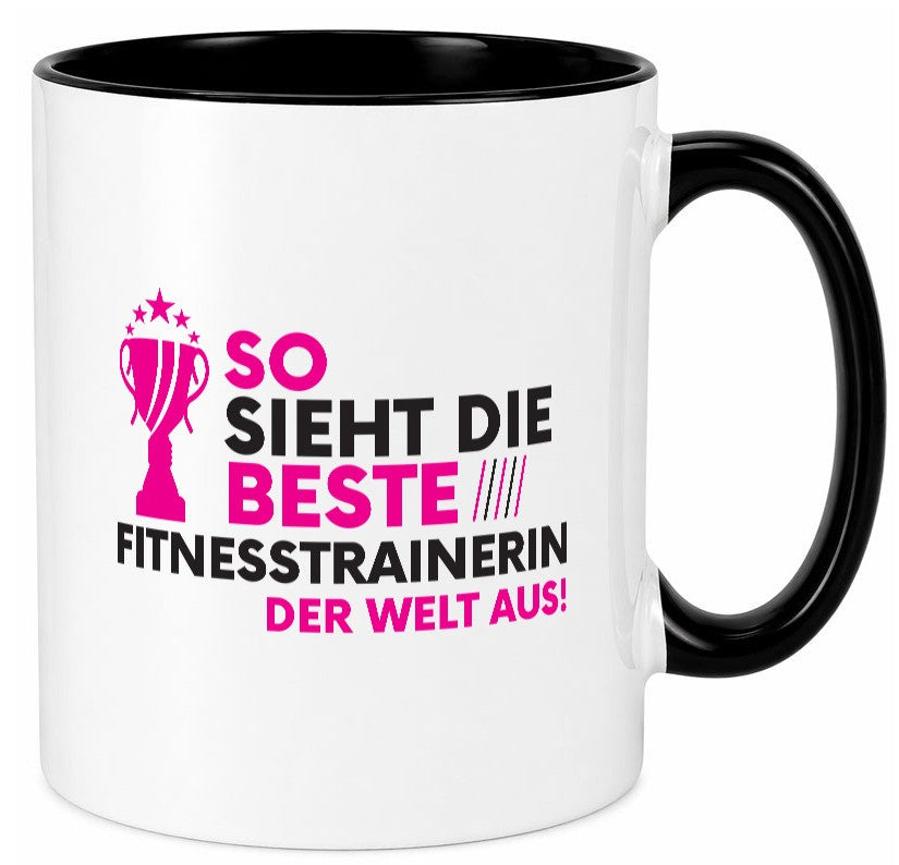 Die Weltbeste Fitnesstrainerin | Trainerin Sport lustig Humor Geschenkidee Tasse
