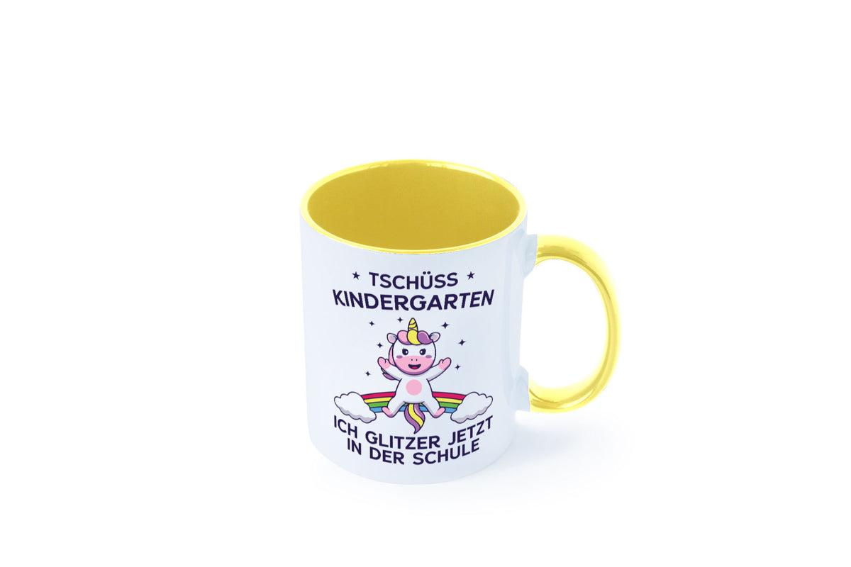 Kindergarten, jetzt Schule | Einhorn Geschenk Humor Geschenkidee lustiger Tasse