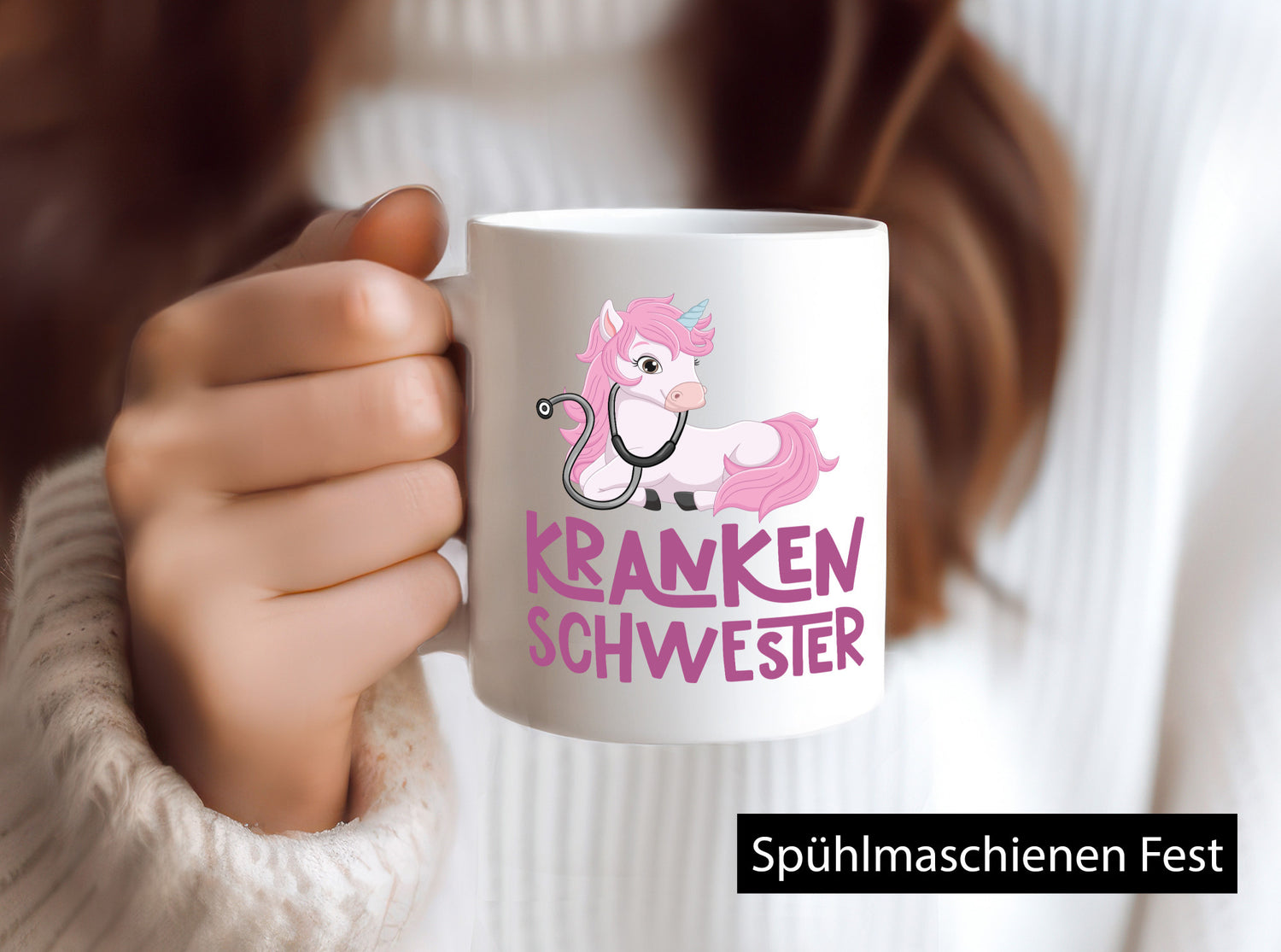 Krankenschwester | Süßes Einhorn Krankenhaus Humor Geschenkidee Tasse