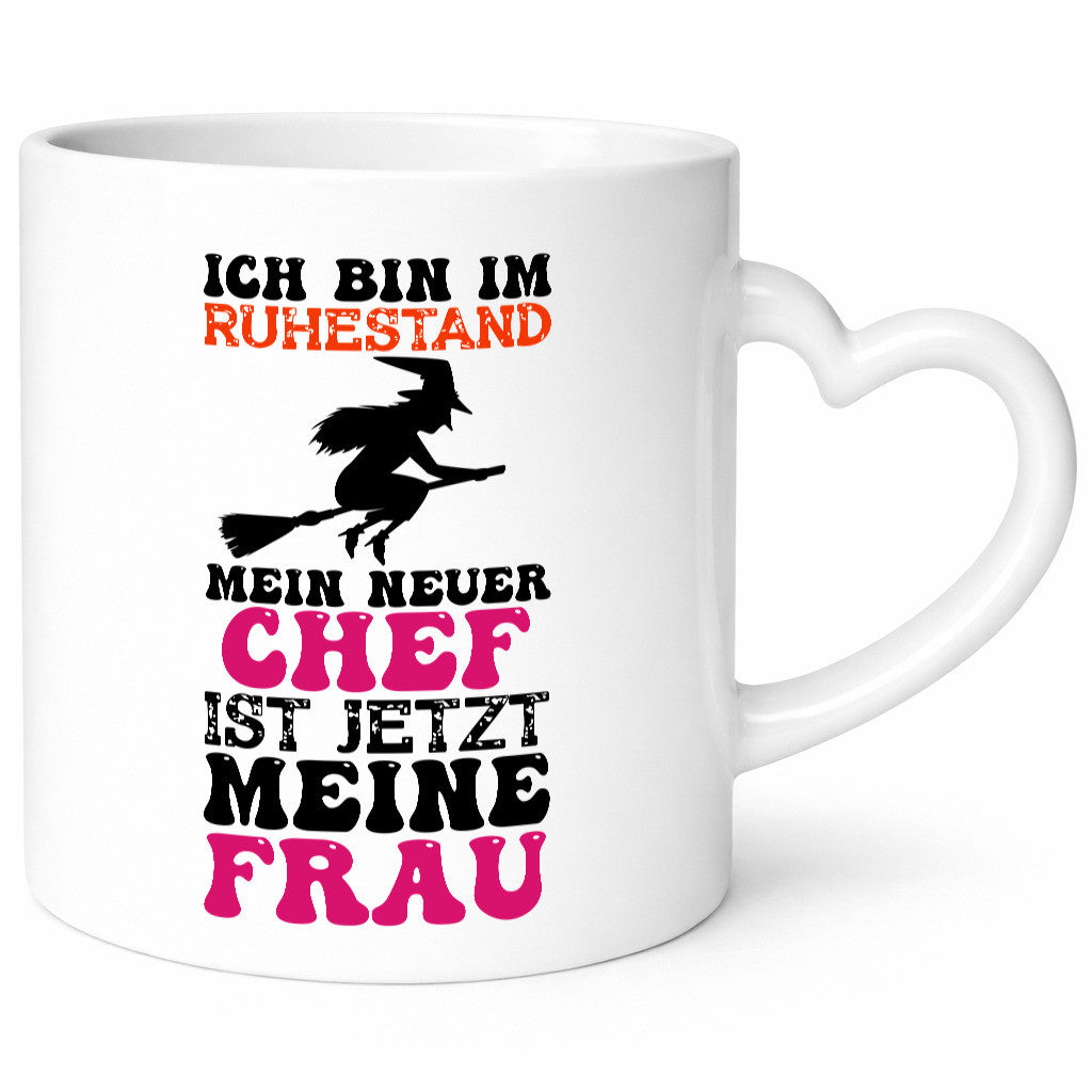 Mein neuer Chef ist meine Frau | Hexe Bin im ruhestand lustig Jubiläum Geschenk