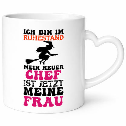 Mein neuer Chef ist meine Frau | Hexe Bin im ruhestand lustig Jubiläum Geschenk