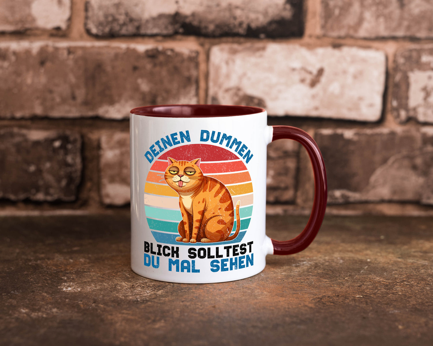 Deinen dummen Blick solltest du mal sehen | Katze Geschenkidee Tierliebhaber