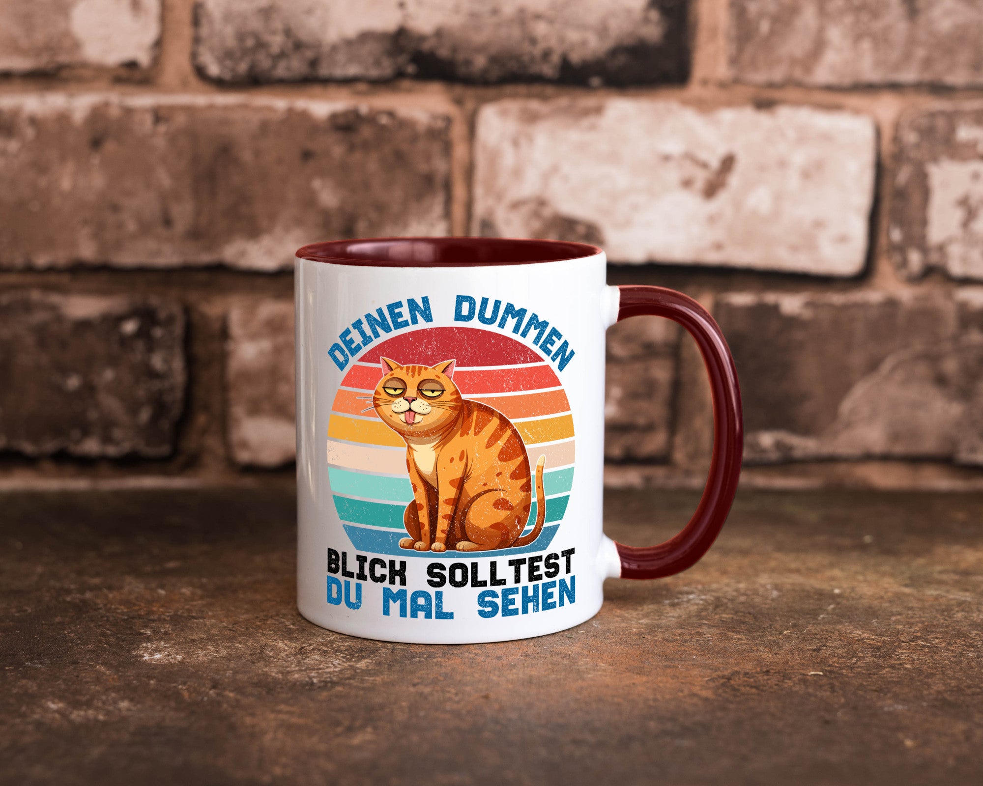Deinen dummen Blick solltest du mal sehen | Katze Geschenkidee Tierliebhaber