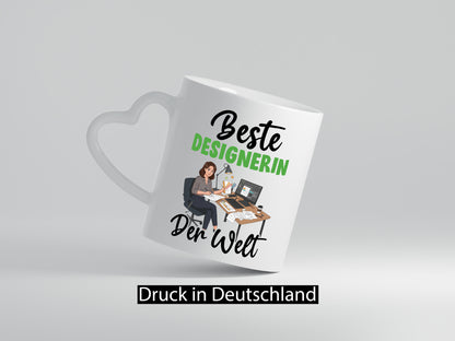 Beste Designerin | Mode v2 Humor Geschenkidee Tasse