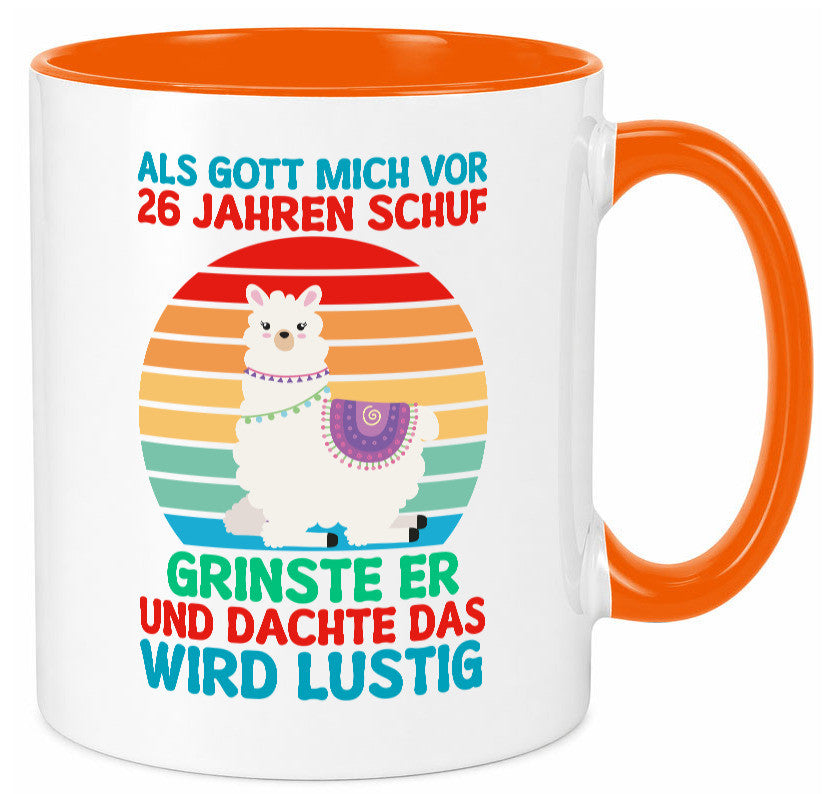 26. Geburtstag | 26 Jahre Gut Schuf mich Lama v2 lustiger Spruch Geschenk