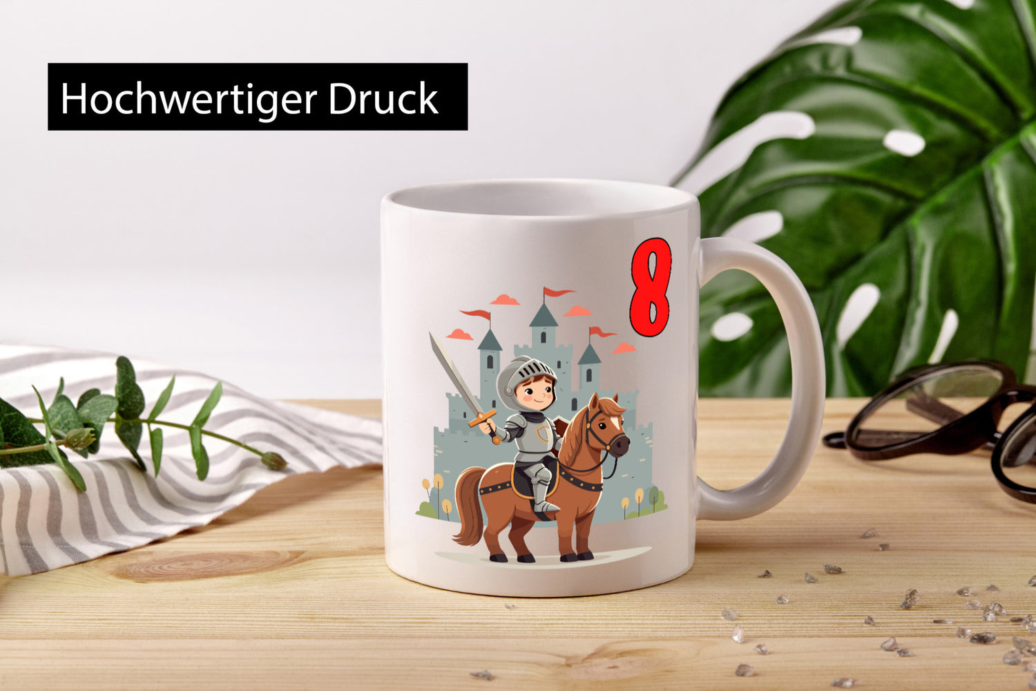 8. Geburtstag | 8 Jahre Ritter Junge Schloss Geschenk Geschenkidee lustiger