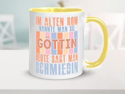 Heute sagt man: Schmiedin | Schmied Beruf Schmiederei lustiger Spruch Geschenk
