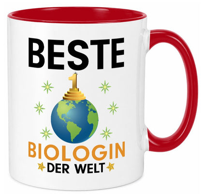 Welt Beste Biologin | Biologie Naturforscherin Geschenkidee Humor Tasse