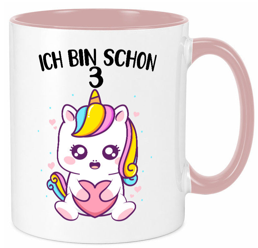 3. Geburtstag | Ich bin schon 3 Jahre Einhorn Mädchen lustig Geschenkidee
