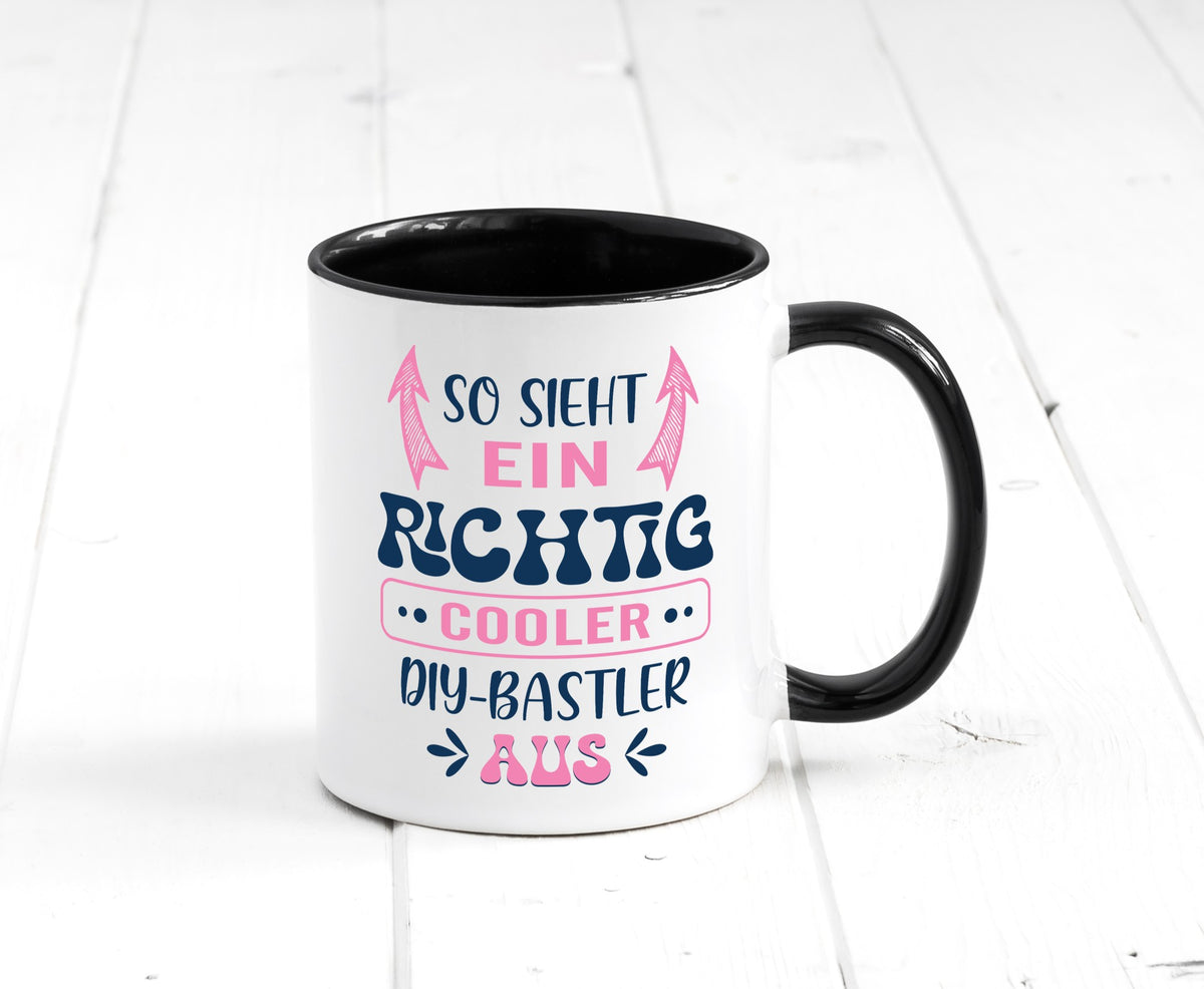 Richtig Cooler DIY Bastler | Basteln Handmade Humor Geschenkidee Tasse