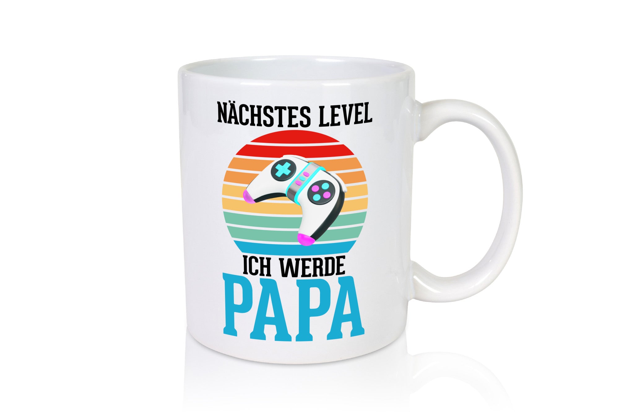 Nächstes Level ich werde Papa | Ankündigung Gamer Geschenkidee Humor Tasse