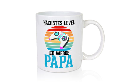 Nächstes Level ich werde Papa | Ankündigung Gamer Geschenkidee Humor Tasse