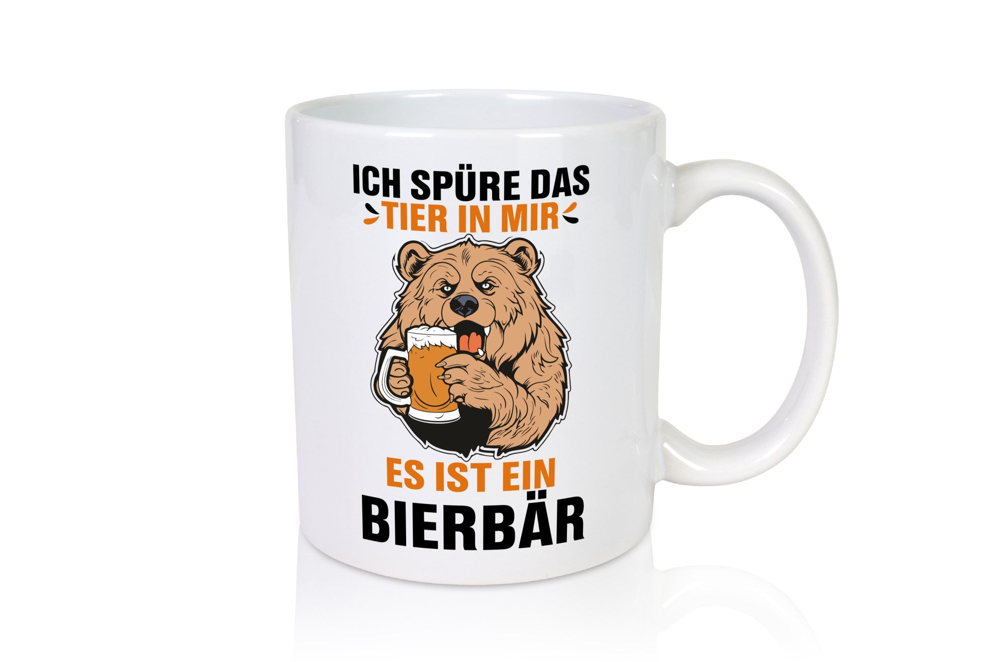 Ich spür das Tier | Bierbär Bierliebhaber Humor Tierliebhaber Geschenkidee Tasse
