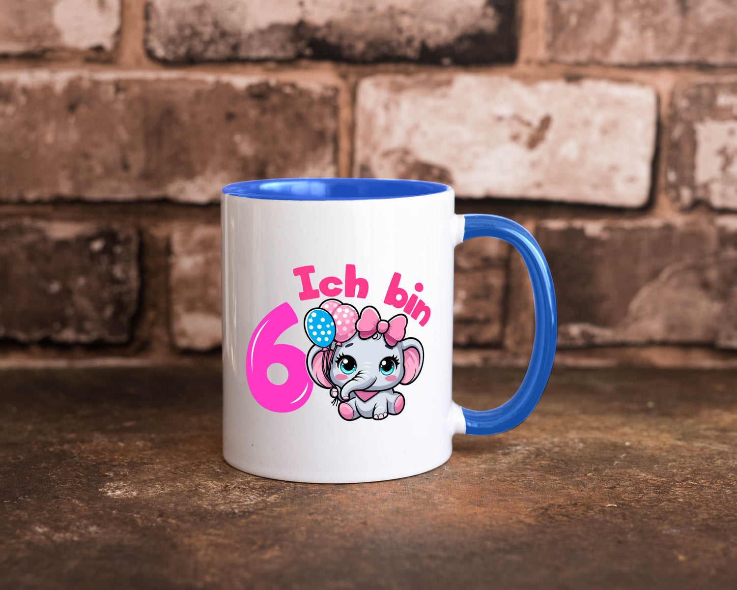 6. Geburtstag | 6 Jahre Elefant Mädchen Humor Geschenkidee Tasse