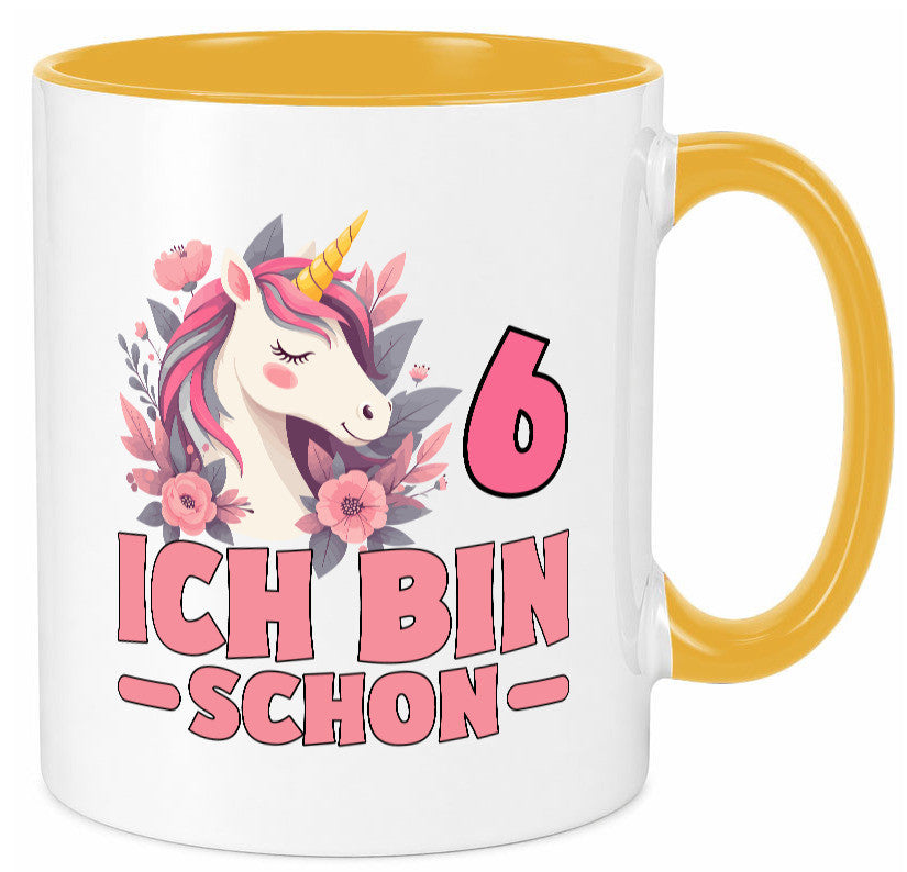 6. Geburtstag | 6 Jahre Einhorn bin schon Mädchen Geschenk Geschenkidee