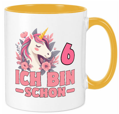 6. Geburtstag | 6 Jahre Einhorn bin schon Mädchen Geschenk Geschenkidee