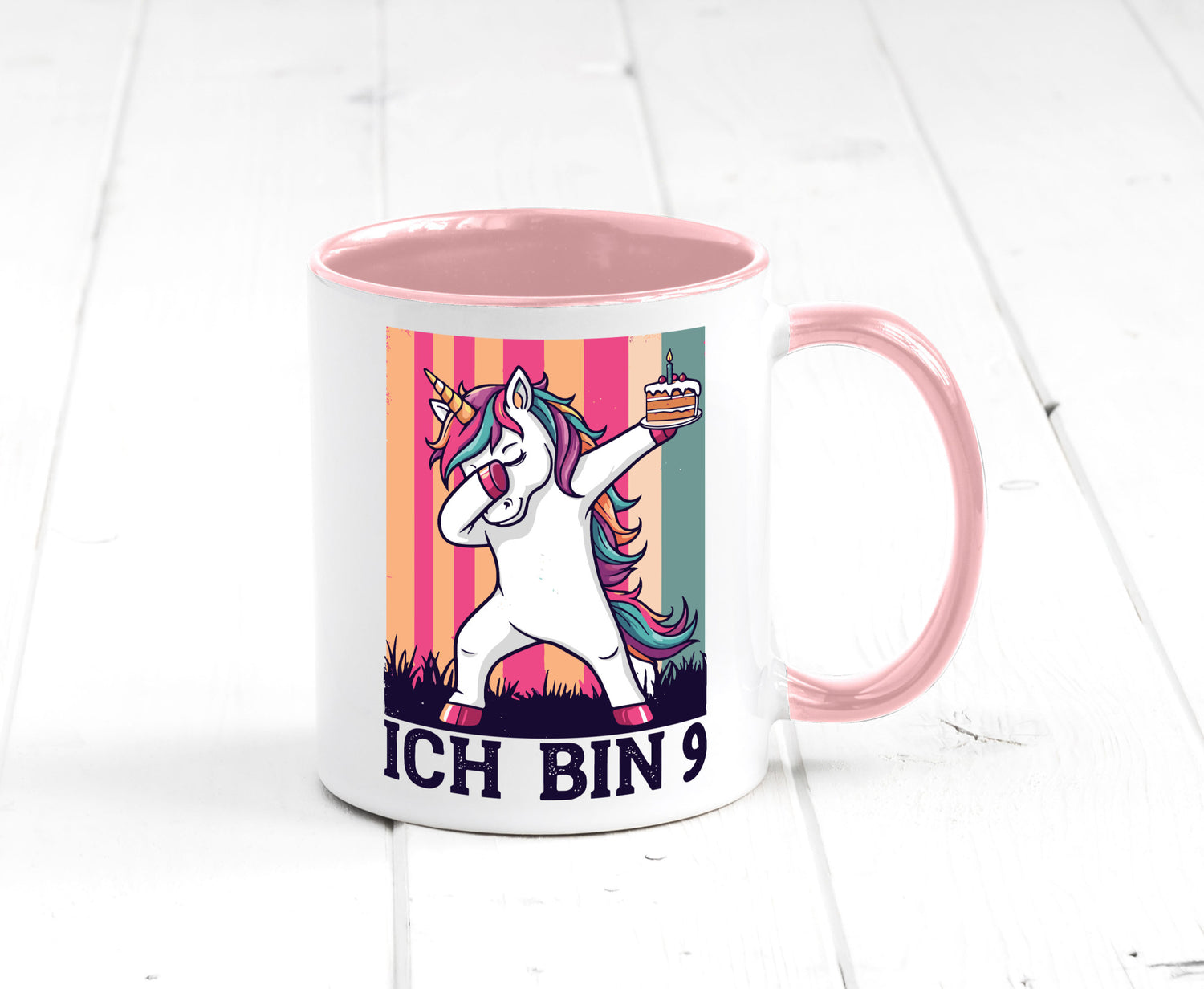 9 Geburtstag | Einhorn Damping Mädchen Humor Geschenkidee Tasse