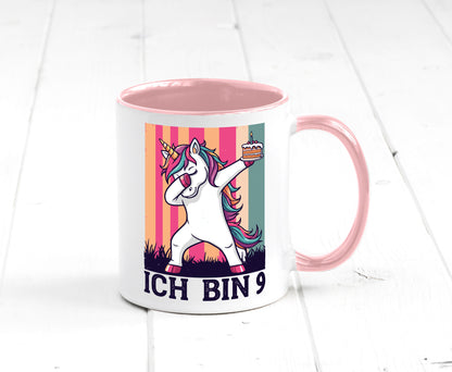 9 Geburtstag | Einhorn Damping Mädchen Humor Geschenkidee Tasse