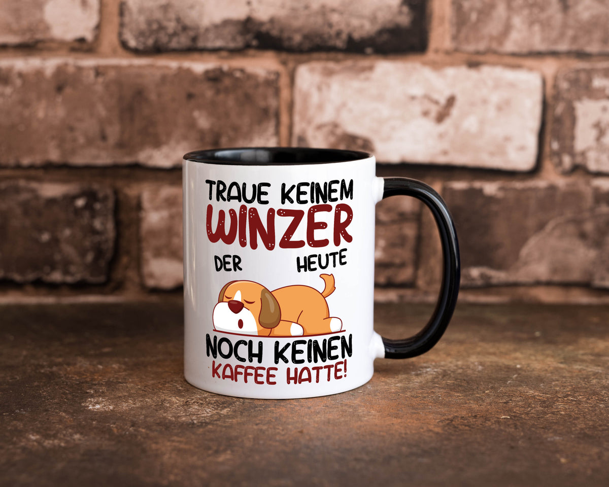 Traue keinem Winzer | Weinbauer Wein Geschenkidee Humor Tasse