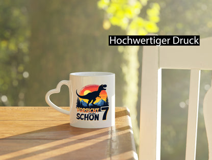 7. Geburtstag | 7 Jahre Dinosaurier v2 Geschenk Geschenkidee lustiger Spruch