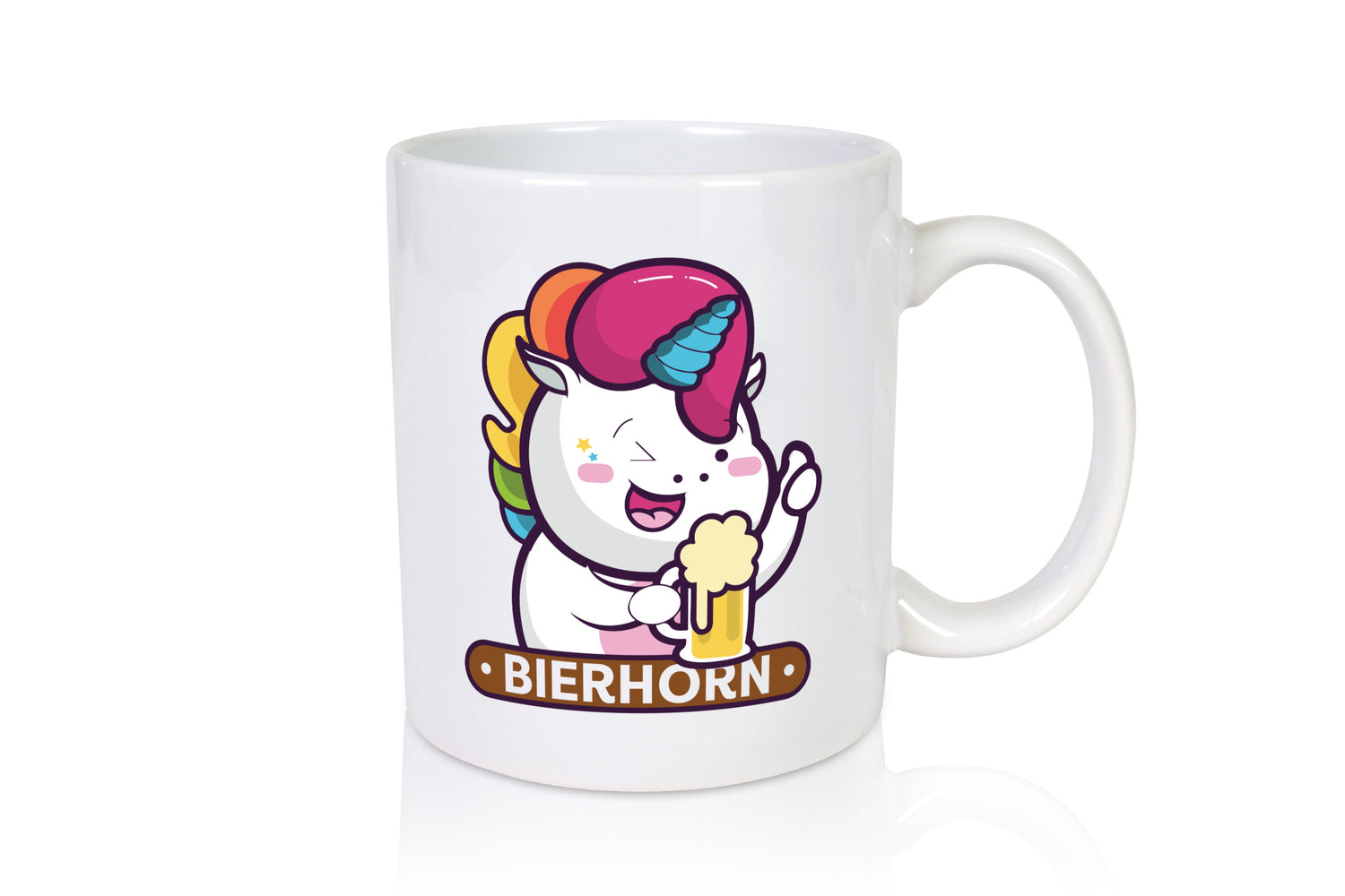 Bierhorn | Einhorn Bierglas Geschenk Humor Geschenkidee lustiger Spruch Tasse