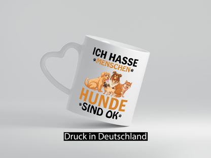 Ich liebe Hunde Geschenkidee Tierliebhaber Humor Tasse