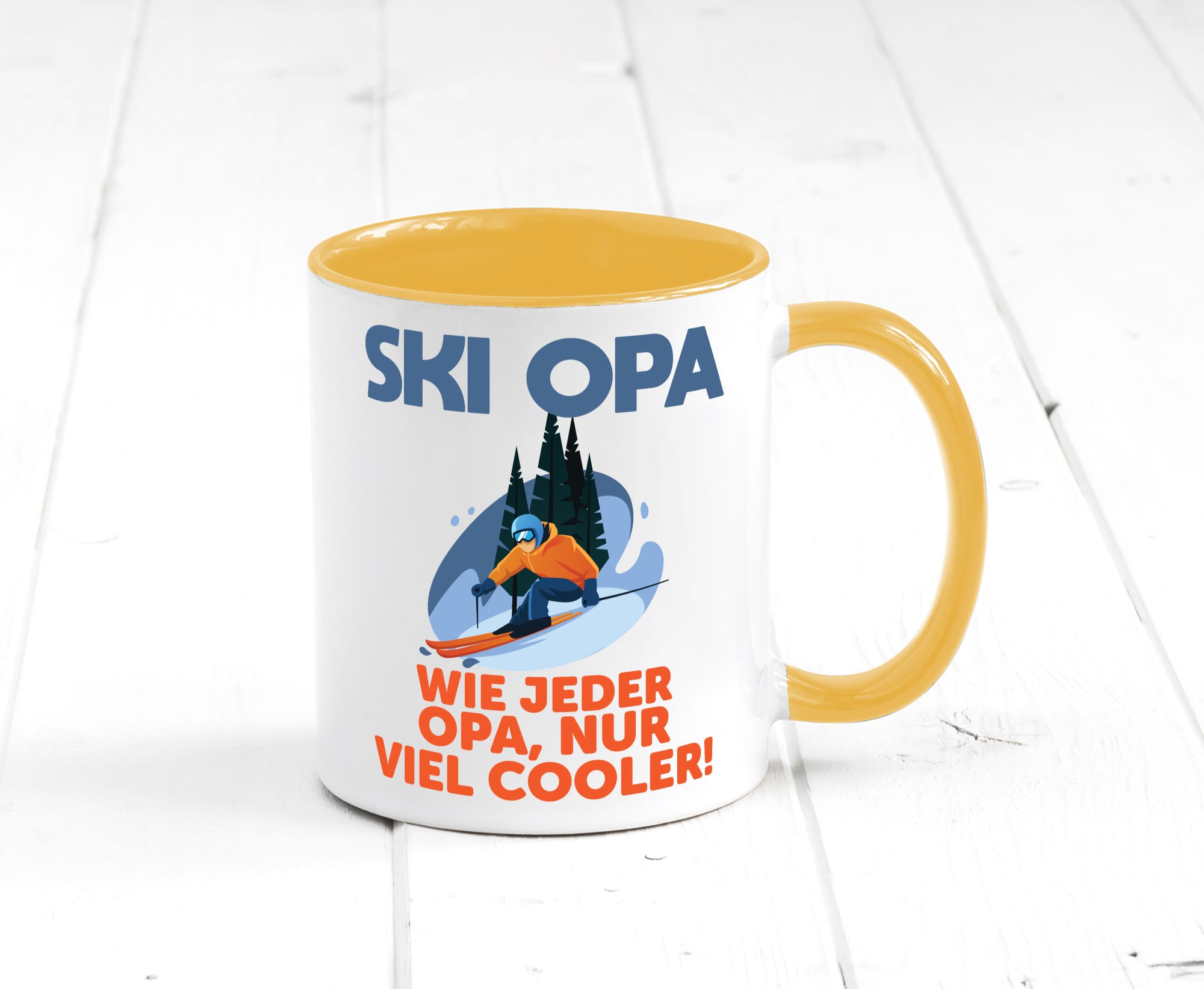 Ski Opa, normal, nur cooler | Skifahrer Bäume Schnee Geschenkidee Familie Humor