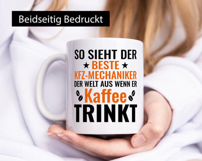 Kaffee trinkt: KFZ-Mechaniker | Werkstatt Mechaniker lustig Humor Geschenkidee