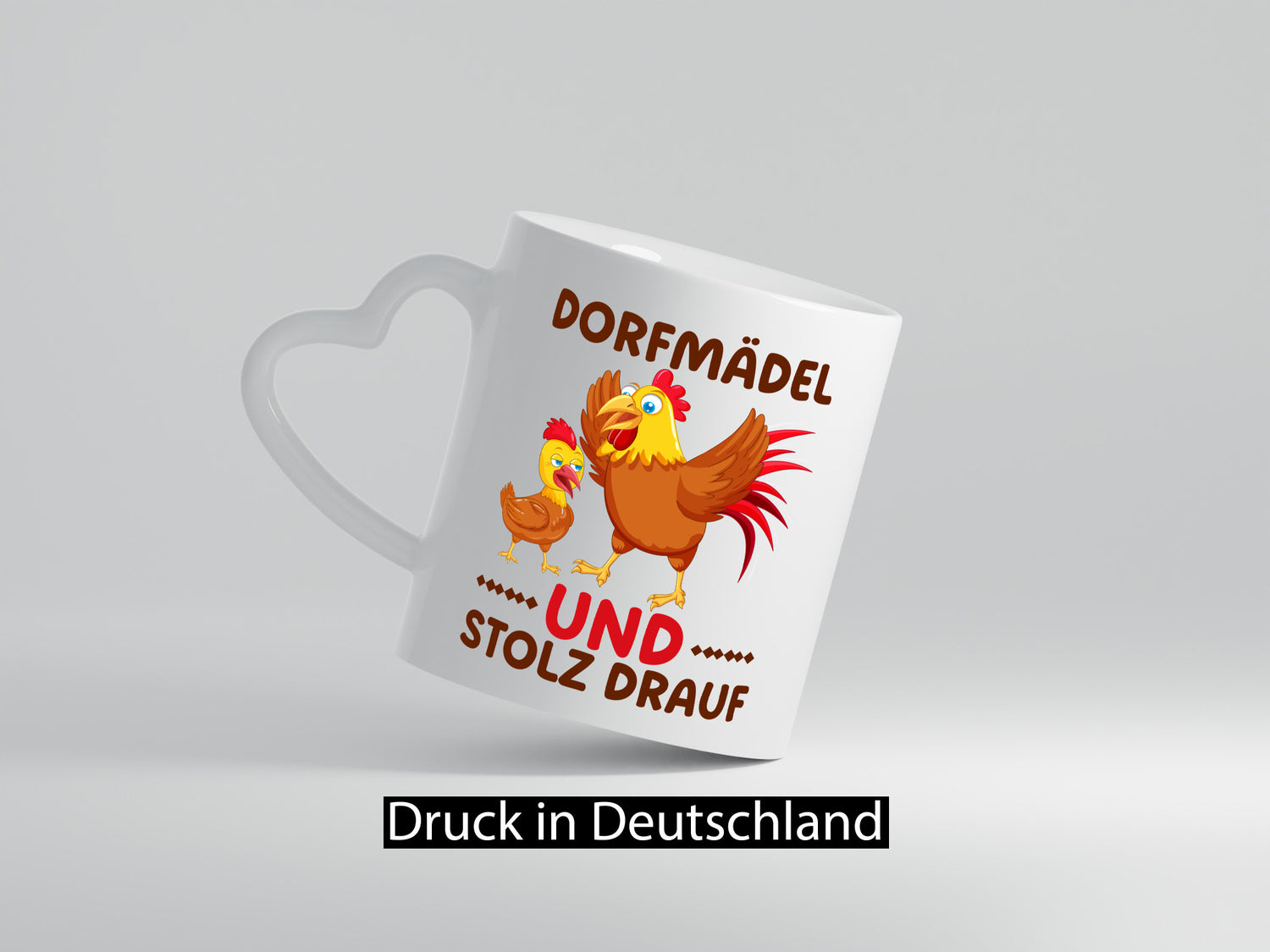 Dorfmädel und stolz drauf | Hühner Dorf Bauern Humor Geschenkidee Tasse
