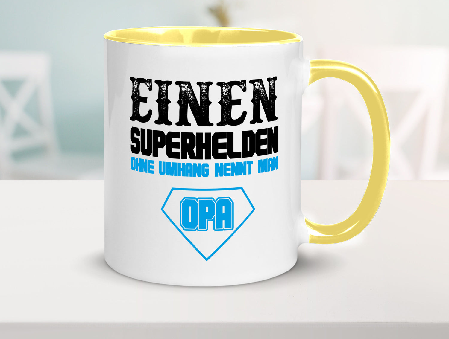 Superheld Opa Geschenk Familie Geschenkidee lustiger Spruch Tasse