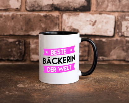 Beste Bäckerin | Bäckerei Frauen Backen lustig Humor Geschenkidee Geschenk Tasse