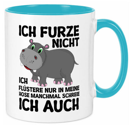 Ich furze nicht | furznilpferd v2 Humor Geschenkidee Tasse