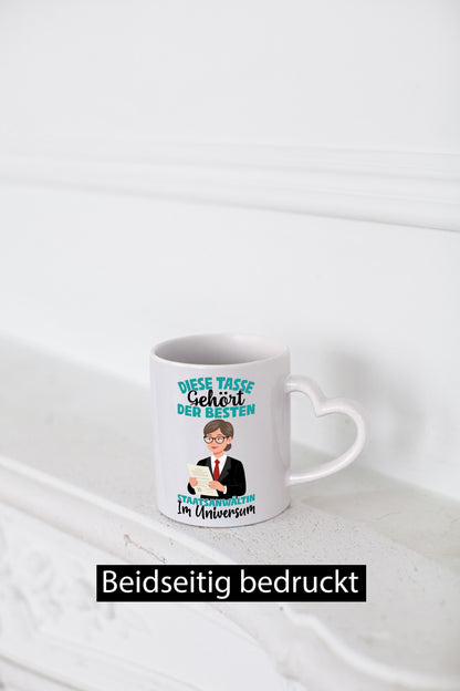 Im Universum: Staatsanwältin | Anwältin Geschenkidee Humor Tasse