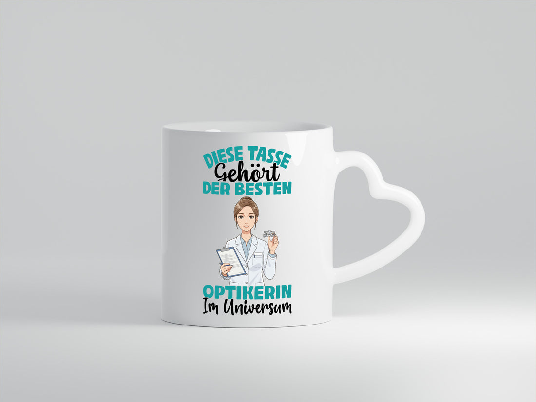 Im Universum: Optikerin | Augenoptik Geschenk Humor Geschenkidee lustiger