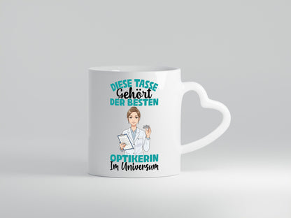 Im Universum: Optikerin | Augenoptik Geschenk Humor Geschenkidee lustiger
