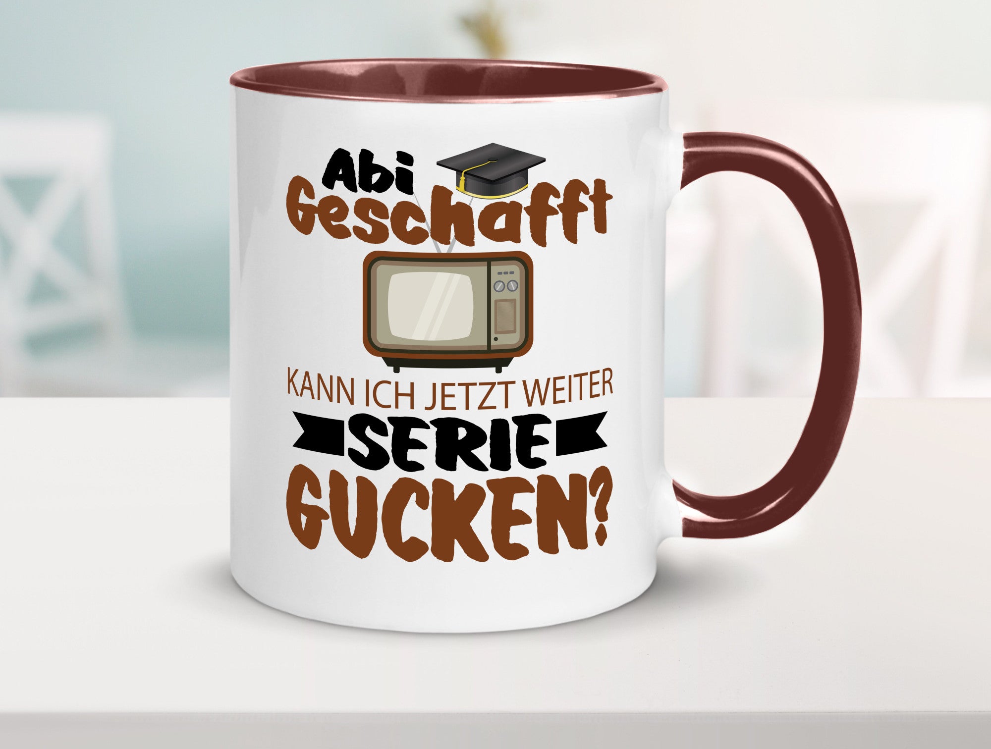Abi Geschaft | Serie Gucken Bachlor Abitur Geschenk Humor Geschenkidee lustiger