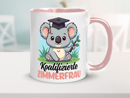 Koalifizierte Zimmerfrau| Holzbau | Handwerkerin lustiger Spruch Geschenk Humor