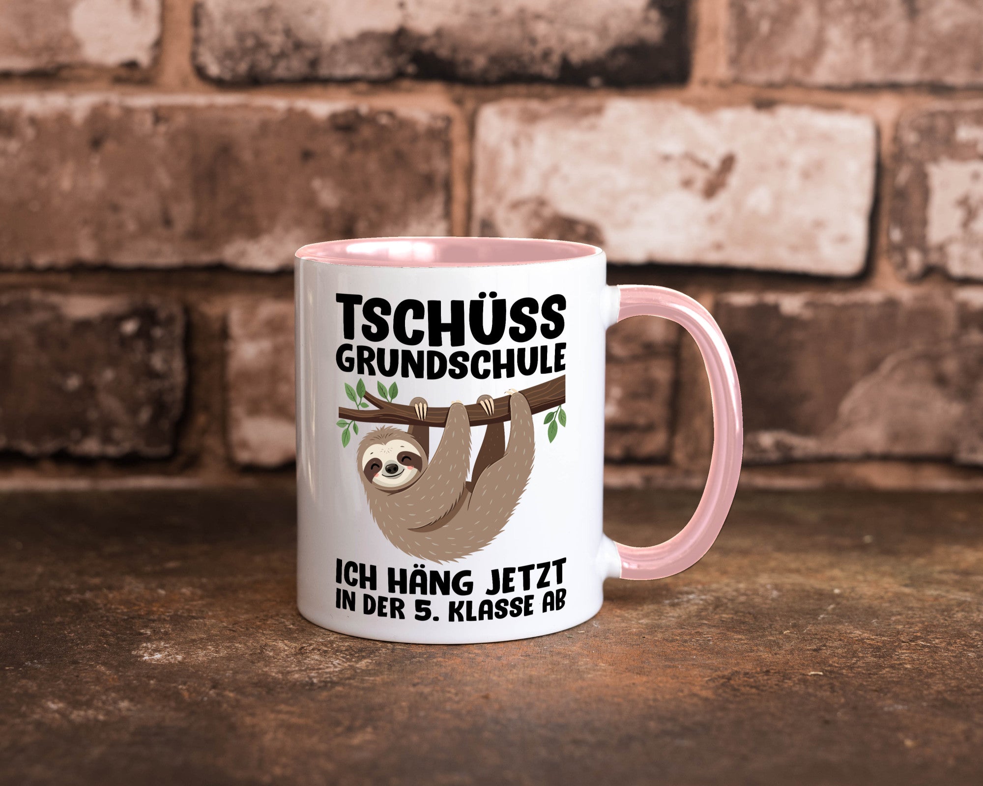 Tschüss Grundschule ich häng jetzt in der 5. Klasse ab Humor Geschenkidee Tasse